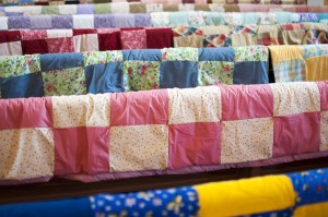 Quilts for Lutheran World Relief made by MLC Comforters sewing group.