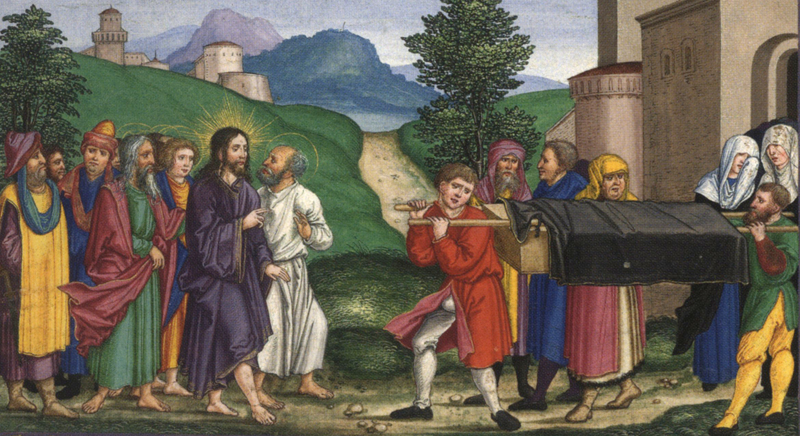 Jesus raises the son of the Widow of Nain