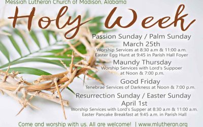 Holy Week 2018