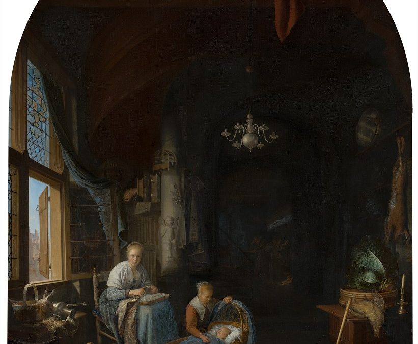 Gerrit Dou, 'The Young Mother', 1658